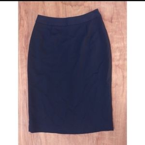 Votre Nom solid black pencil skirt 2